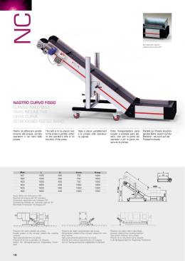 nastro curvo fisso curved fixed belt tapis inclin&eacute; fixe cinta curva