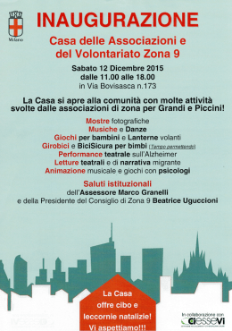 Festa Casa Associazioni zona 9