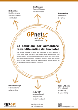 scarica la brochure dei prodotti GPNet