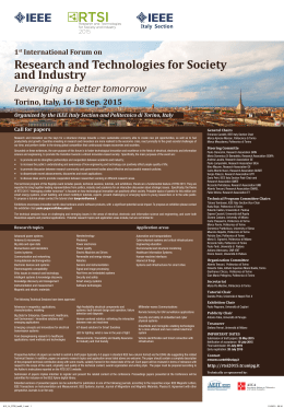 preliminary announcement and call for papers