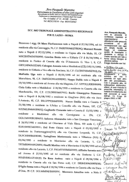 Ricorso introduttivo - Universit&agrave; degli Studi di Padova