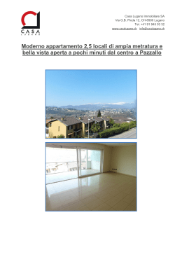 Moderno appartamento 2,5 locali di ampia metratura e bella vista