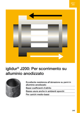 iglidur® J200: Per scorrimento su alluminio anodizzato