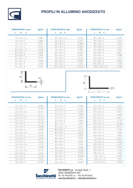 PROFILI IN ALLUMINIO ANODIZZATO