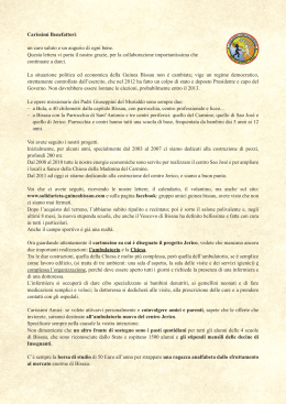 Ottobre 2013 Lettera di Don Franco dedicata ai benefattori che