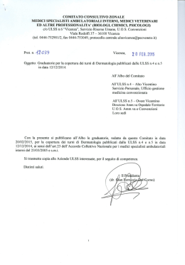 COMITATO CONSULTIVO ZONALE MEDICI