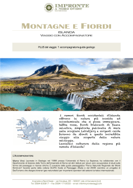 ISLANDA - Montagne e Fiordi Islandesi
