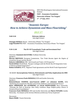 &ldquo;Anaemic Europe: How to Achieve Dynamism and Mass Flourishing"