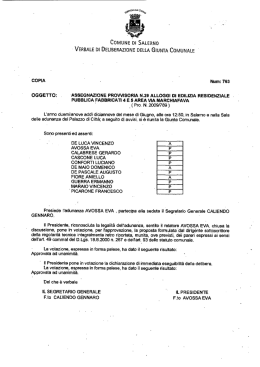 assegnazione provvisuria n.29 alloggi di edilizia residenziale