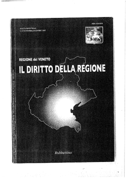 Il diritto della Regione