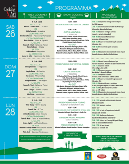 Il calendario completo lo scaricate qui per scegliere il giorno che