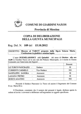 gm 109 - Comune di Giardini Naxos