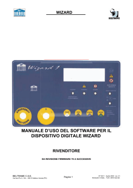 manuale d`uso del software per il dispositivo digitale