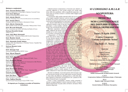 Scarica il programma - Centro Studi Terapie Naturali e Fisiche