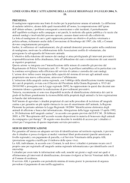 Linee guida anagrafe canina - Canile Consortile Biellese