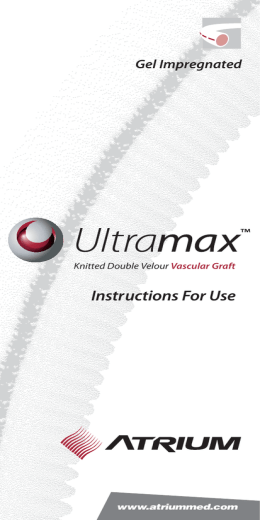 Ultramax IFU - Atrium Medical