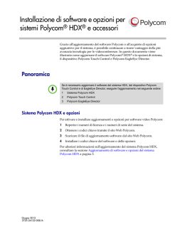 Installazione di software e opzioni per sistemi