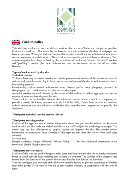 Cookies policy - POLO LOGISTICO INTEGRATO di Mortara SpA