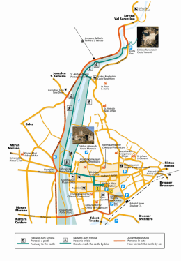 finden Sie die Anfahrtskarte von Schloss Runkelstein.