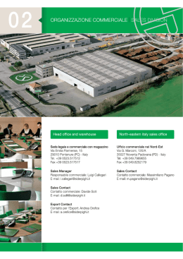 Head office and warehouse Sede legale e commerciale con