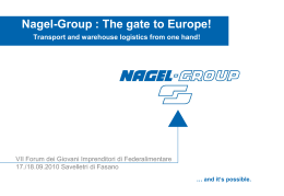 Nagel-Group : The gate to Europe!