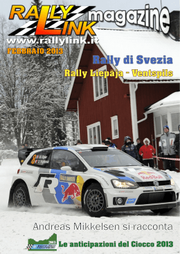 Rally di Svezia Andreas Mikkelsen si racconta