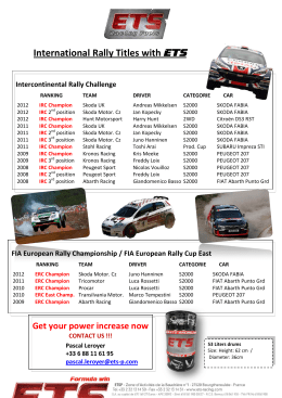 International Rally Titles with ETS