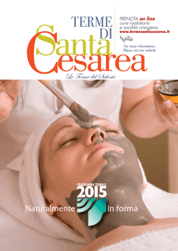 sfoglia il programma termale 2015
