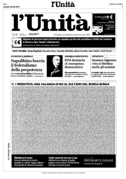 Page 1 G &Ntilde; Data: T ta Estratto da Pagina: sabato 05.02.2011 1 l