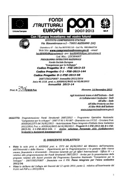 FOﬂDI `fTRUTTURQLI EUROPEI 2001-2015