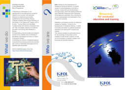 Networking for vocational education and training