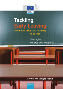 Tackling Early Leaving from Education and Training in Europe