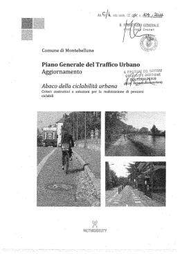 Pie :: e erele eE Trafﬁco Aggiornamento Abaco delle ciclabilit&agrave; urbane