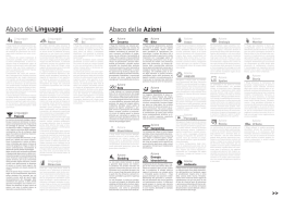 Abaco dei Linguaggi Abaco delle Azioni