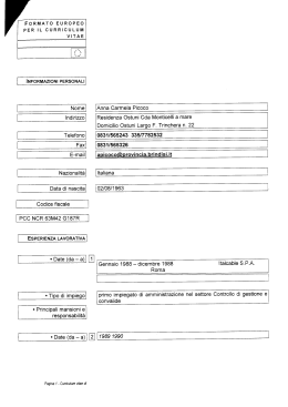 curriculum vitae anna carmela picolo