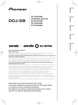 DDJ-SB - Pioneer DJ Support