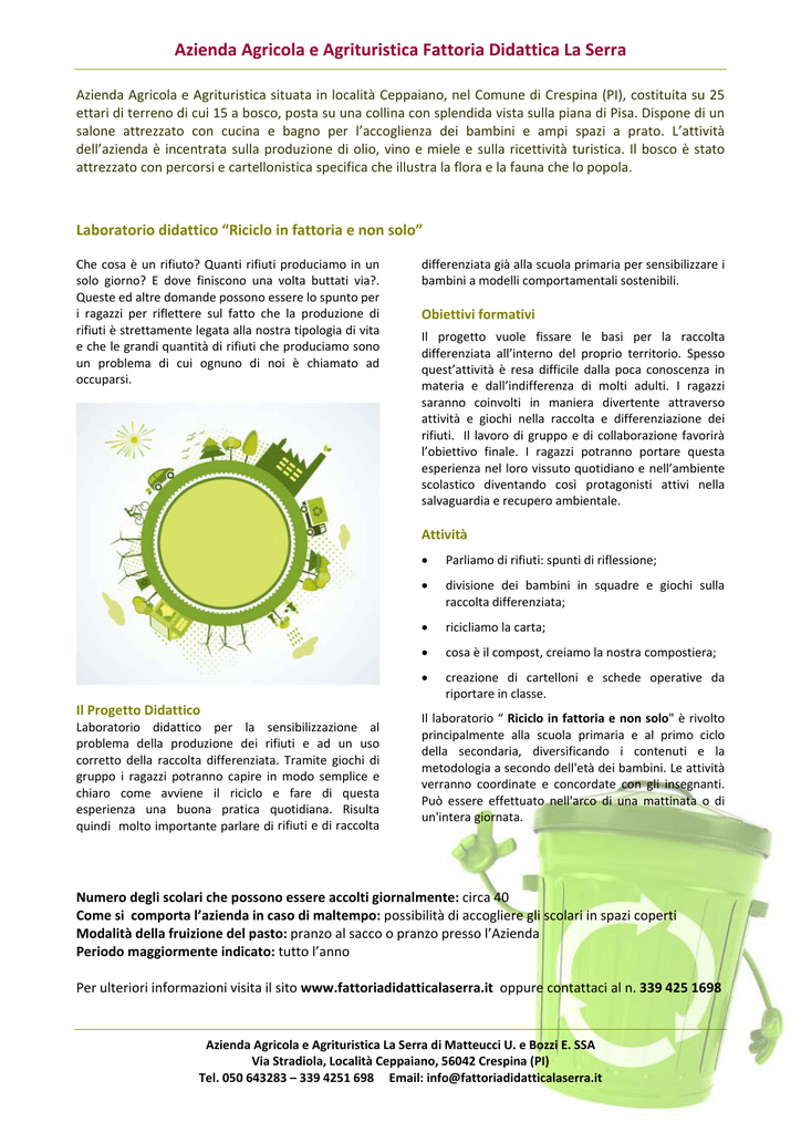 Riciclo In Fattoria E Non Solo In Formato Pdf