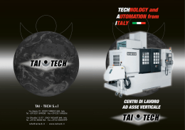 TECHNOLOGY and AUTOMATION from ITALY