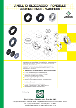 ComInTec Locking rings sales - The Reliance Bearing and Gear Co