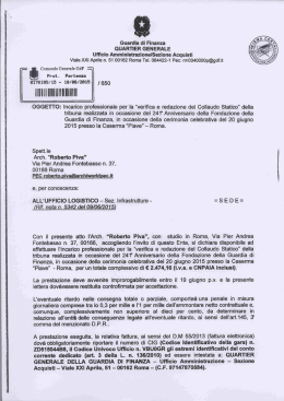 Contratto - Guardia di Finanza