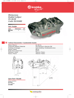 Motocross Radial Caliper P4 26/28 Code XA1K480 58
