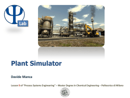 L9 – Plant Simulator - Politecnico di Milano
