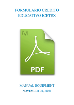 FORMULARIO CREDITO EDUCATIVO ICETEX