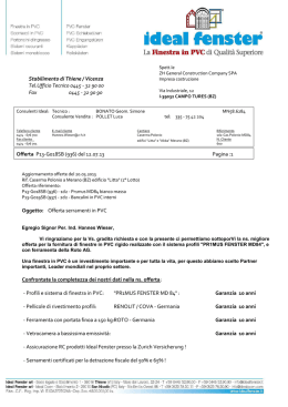 Stabilimento di Thiene / Vicenza Tel.Ufficio Tecnico 0445