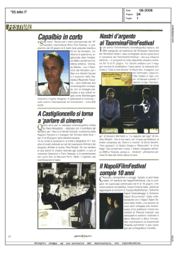 Nastri d`argento al Taormina FilmFestival
