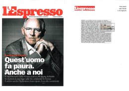 L`ESPRESSO n. 29, 23 luglio 2015