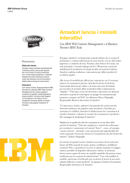 caso amadori ibm - Corso di CRM di Andrea De Marco