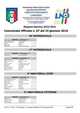 cu 67 2015-2016 - Comitato Regionale Campania