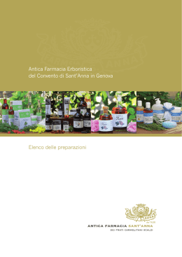 Scarica il catalogo - Antica Farmacia erboristica Sant`Anna