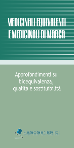 Medicinali equivalenti e medicinali di marca